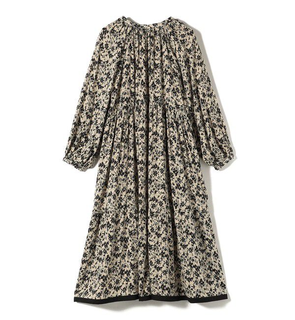 SHIPS for women「Fanaka:〈手洗い可能〉モノトーン プリント ワンピース」|ワンピース|