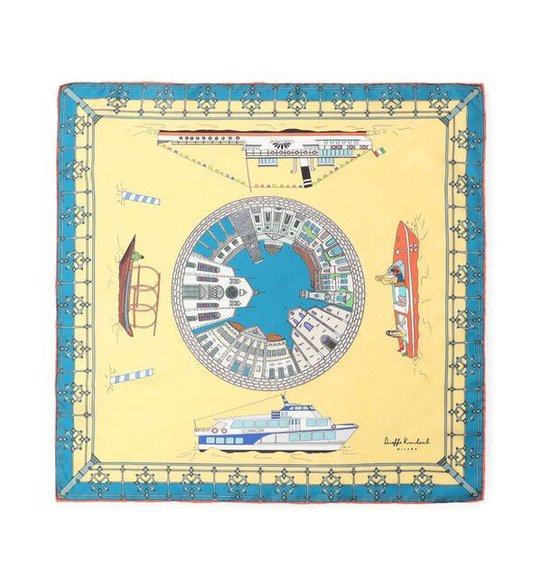 TOMORROWLAND GOODS「Kinloch シルクプリント スカーフ」|バンダナ・スカーフ|