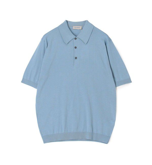 TOMORROWLAND BUYING WEAR「JOHN SMEDLEY  ISIS コットン ポロカラーニット」|ニット・セーター|65 ブルー