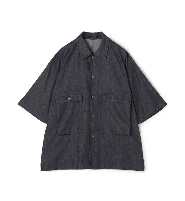 GALERIE VIE「コットンダンガリー ハーフスリーブシャツ」|シャツ・ブラウス|