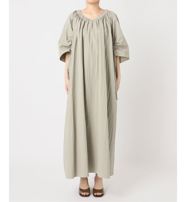  「《予約》GATHER SLEEVE DRESS：ワンピース」|ワンピース|