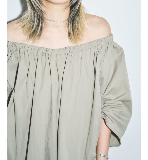  「《予約》GATHER SLEEVE DRESS：ワンピース」|ワンピース|