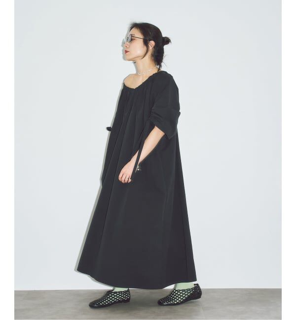  「《予約》GATHER SLEEVE DRESS：ワンピース」|ワンピース|