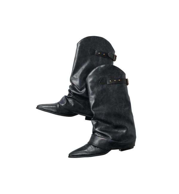 JOINT WORKS「Knuth Marf / クヌースマーフ western belted boots」|ロングブーツ|ブラック