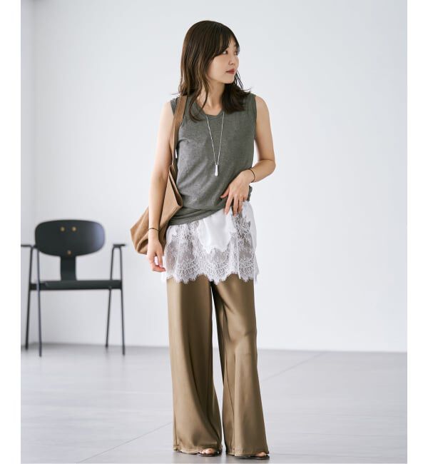Plage「Cutoff satin パンツ」|その他|