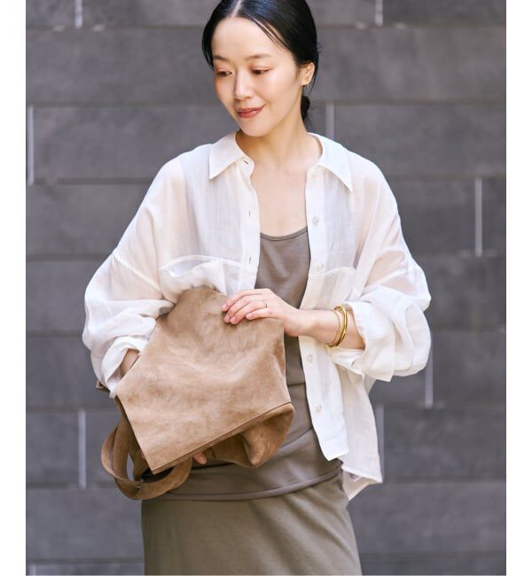 Plage「《追加予約》RAMIE LYOCELL CROPPED シャツ 3」|シャツ・ブラウス|