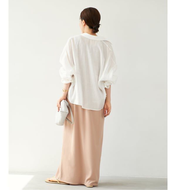 Plage「《追加予約》RAMIE LYOCELL CROPPED シャツ 3」|シャツ・ブラウス|