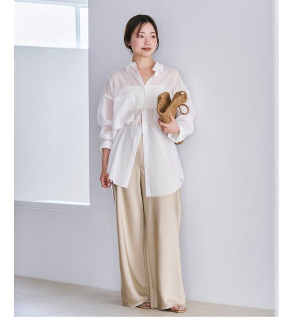 Plage「《予約》sheer cotton tunic シャツ」|シャツ・ブラウス|
