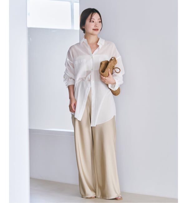 Plage「《予約》sheer cotton tunic シャツ」|シャツ・ブラウス|