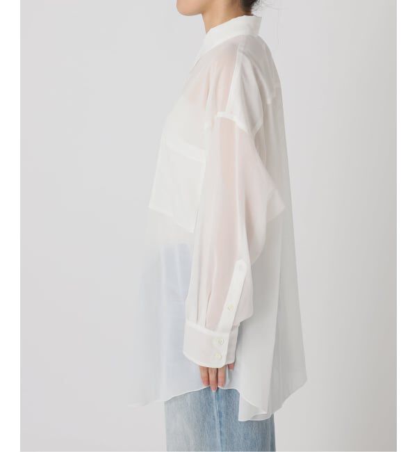 Plage「《予約》sheer cotton tunic シャツ」|シャツ・ブラウス|