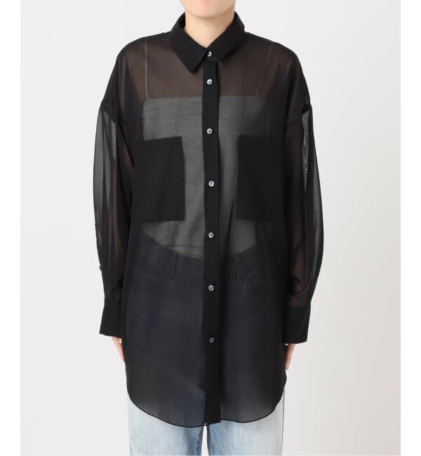 Plage「《予約》sheer cotton tunic シャツ」|シャツ・ブラウス|