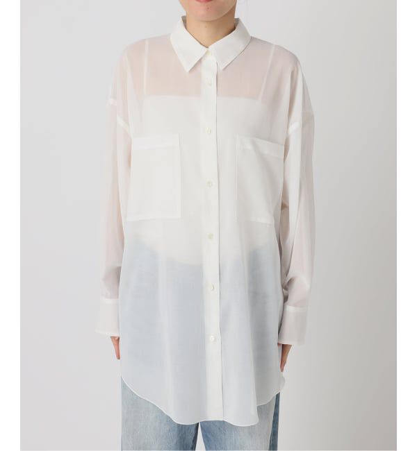 Plage「《予約》sheer cotton tunic シャツ」|シャツ・ブラウス|