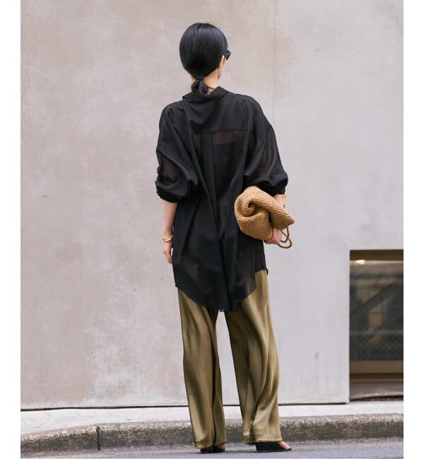 Plage「《予約》sheer cotton tunic シャツ」|シャツ・ブラウス|