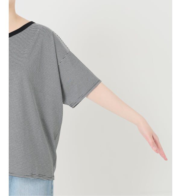 IENA「FOLKIN' VIOLETTE ROOM ASYMMETRY TEE Tシャツ FVR24407」|Tシャツ・カットソー|