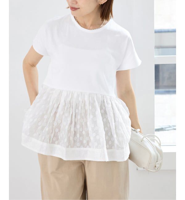 IENA「TORRAZZO DONNA/トラッゾドンナ ドットTシャツ」|Tシャツ・カットソー|
