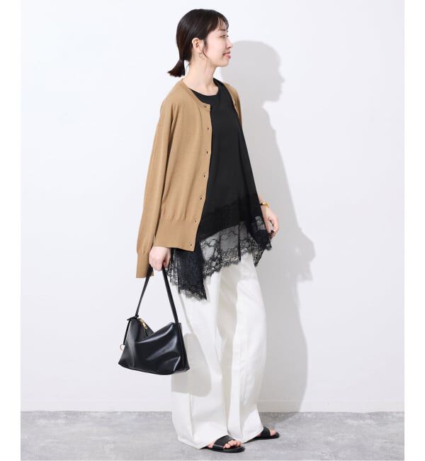 SLOBE IENA「《追加2》レースコンビノースリカットソー」|Tシャツ・カットソー|