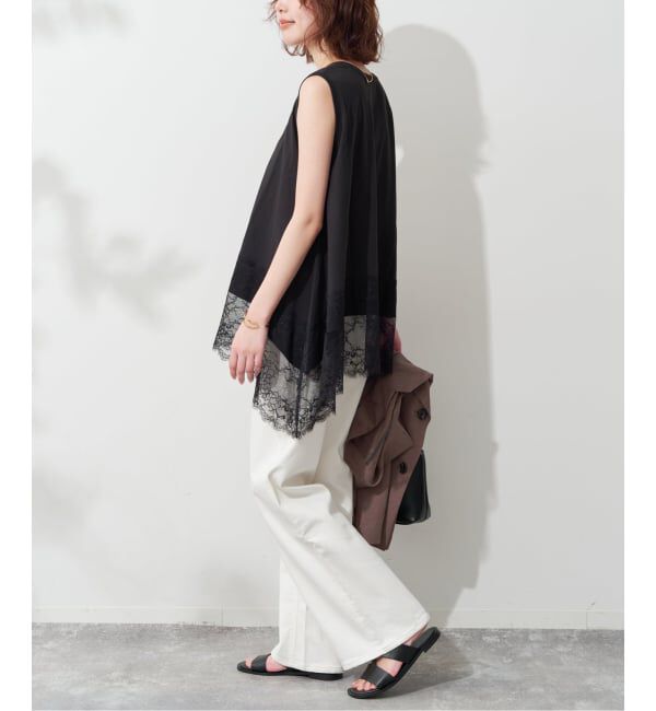 SLOBE IENA「《追加2》レースコンビノースリカットソー」|Tシャツ・カットソー|