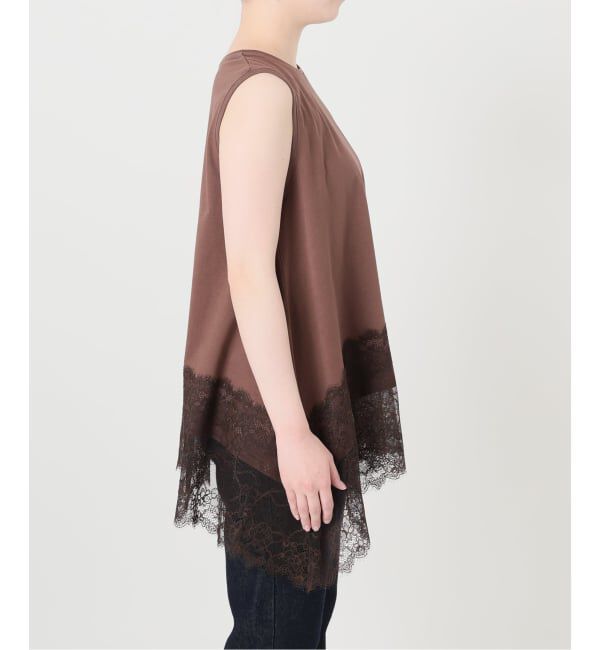 SLOBE IENA「《追加2》レースコンビノースリカットソー」|Tシャツ・カットソー|