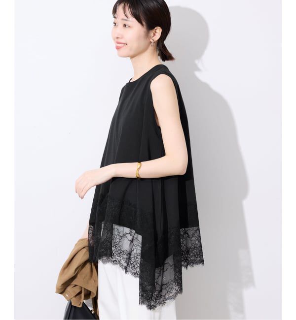 SLOBE IENA「《追加2》レースコンビノースリカットソー」|Tシャツ・カットソー|