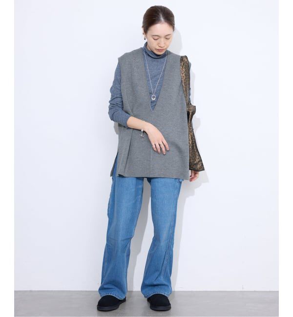 SLOBE IENA「《WEB限定カラーあり/追加予約》ダブルフェイスニットベスト」|ベスト・ジレ|
