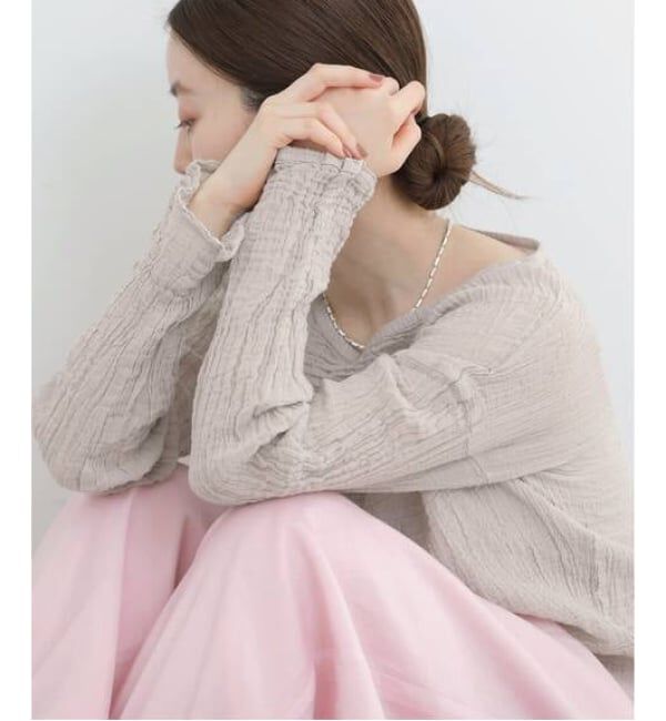 IENA「《追加予約》LES ATELIERS FRANCAIS DE CONFECTION T Manches Longues PE26TSMLGDC」|シャツ・ブラウス|
