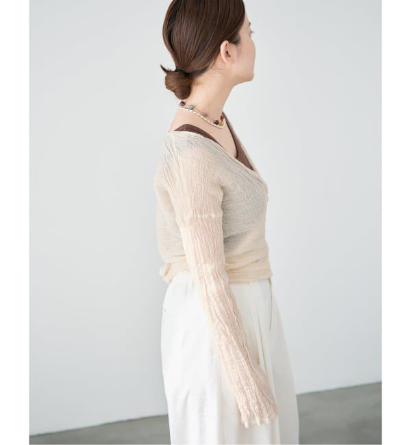 IENA「《追加予約》LES ATELIERS FRANCAIS DE CONFECTION Cache Coeur PE26JPCACHE」|シャツ・ブラウス|