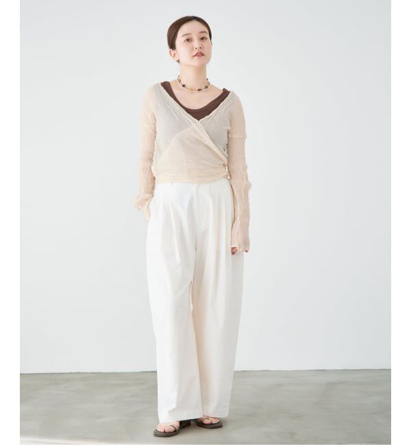 IENA「《追加予約》LES ATELIERS FRANCAIS DE CONFECTION Cache Coeur PE26JPCACHE」|シャツ・ブラウス|