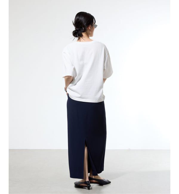 IENA「《WEB限定/追加予約》コットンフォトプリント ロゴTシャツ」|Tシャツ・カットソー|