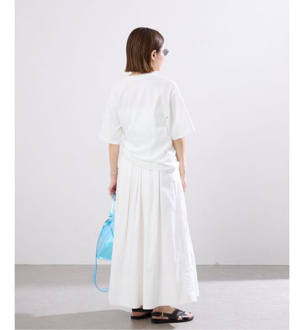 IENA「《WEB限定/追加予約》コットンフォトプリント ロゴTシャツ」|Tシャツ・カットソー|