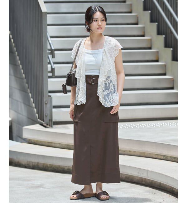 IENA「《追加予約/新色あり》ハイツイストペンシルロングスカート」|スカート|