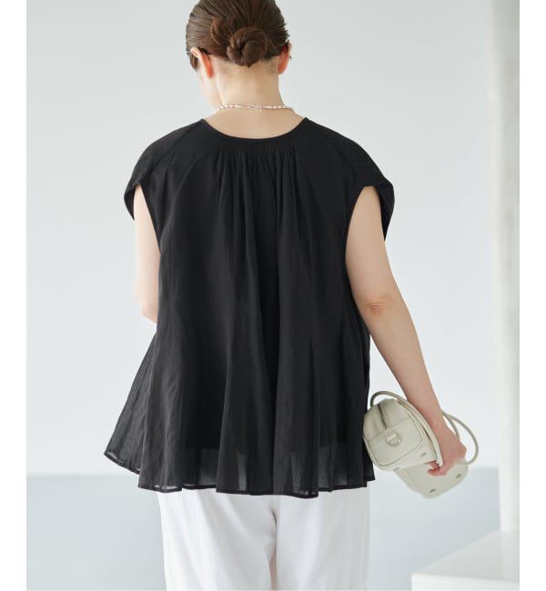 IENA「《予約》MARILYN MOON/マリリンムーン sheer cotton bl ブラウス 4263-104」|シャツ・ブラウス|