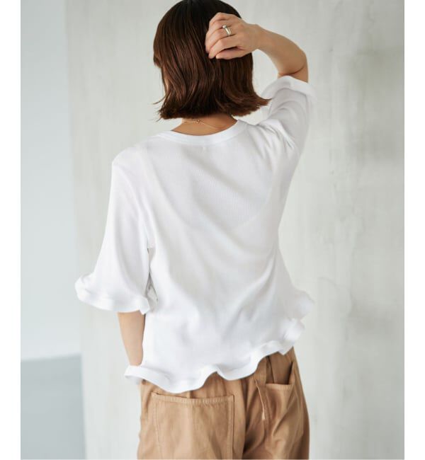 IENA「《WEB限定/追加予約》オーガニックコットン WAVE Tシャツ」|Tシャツ・カットソー|