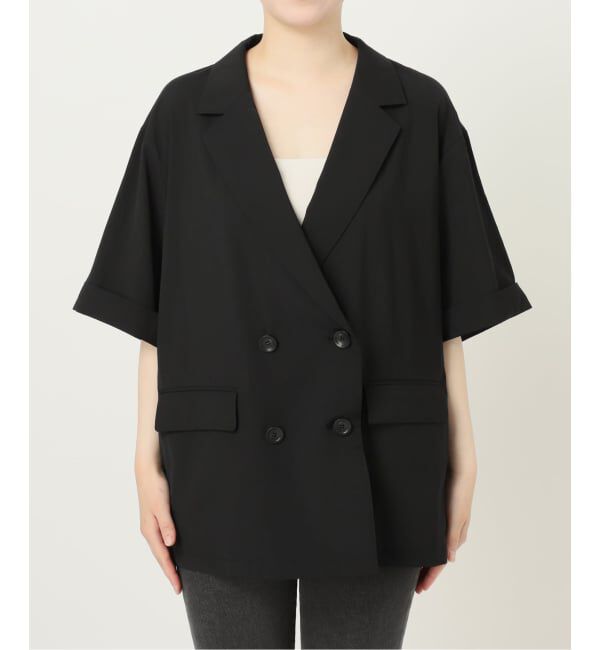 JOURNAL STANDARD relume「［吸水速乾 / 洗濯機洗い可］NATURAL FLAX ハーフスリーブジャケット」|テーラードジャケット|