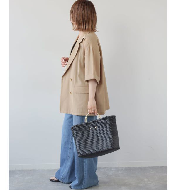 JOURNAL STANDARD relume「［吸水速乾 / 洗濯機洗い可］NATURAL FLAX ハーフスリーブジャケット」|テーラードジャケット|