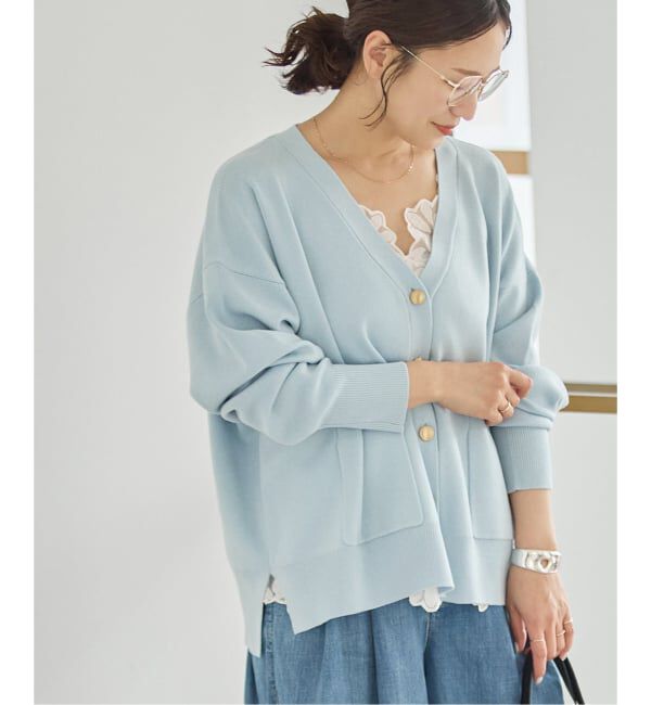 JOURNAL STANDARD「《WEB限定予約》ウォッシャブルTEXBRID Vネックカーディガン」|カーディガン|