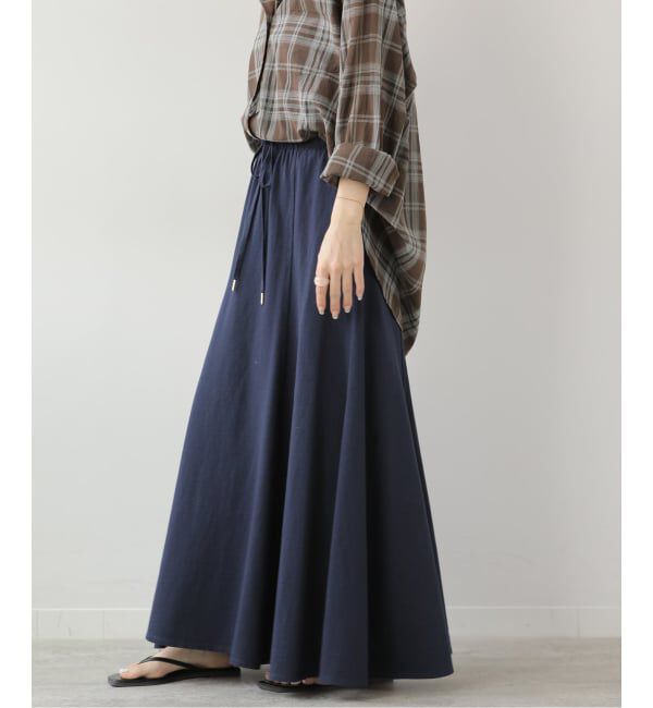 JOURNAL STANDARD relume「《WEB限定予約》カットフレアイージースカート」|スカート|ネイビー