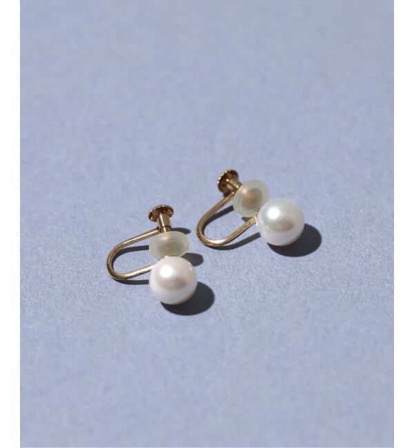 Lilas by Spick&Span「《WEB限定》アコヤパール6mmイヤリング K10（両耳）」|イヤリング|ホワイト