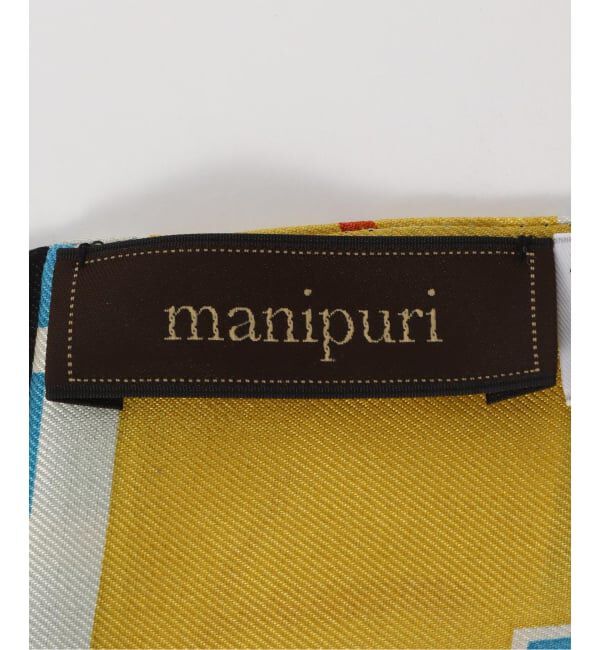 Spick and Span「manipuri/マニプリ ダイヤ三角Wスカーフ シャングリラ」|バンダナ・スカーフ|