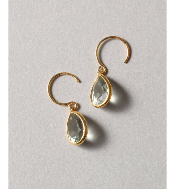 Spick and Span「《WEB限定》【SAMH by LILAS】グリーンアメジストピアス SVK18GP（両耳）」|ピアス|