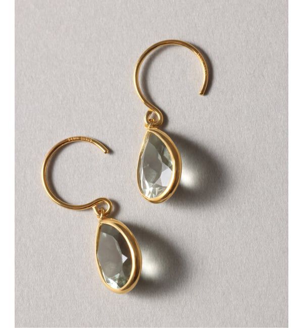 Spick and Span「《WEB限定》【SAMH by LILAS】グリーンアメジストピアス SVK18GP（両耳）」|ピアス|