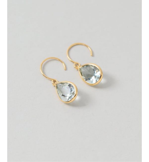Spick and Span「《WEB限定》【SAMH by LILAS】グリーンアメジストピアス SVK18GP（両耳）」|ピアス|