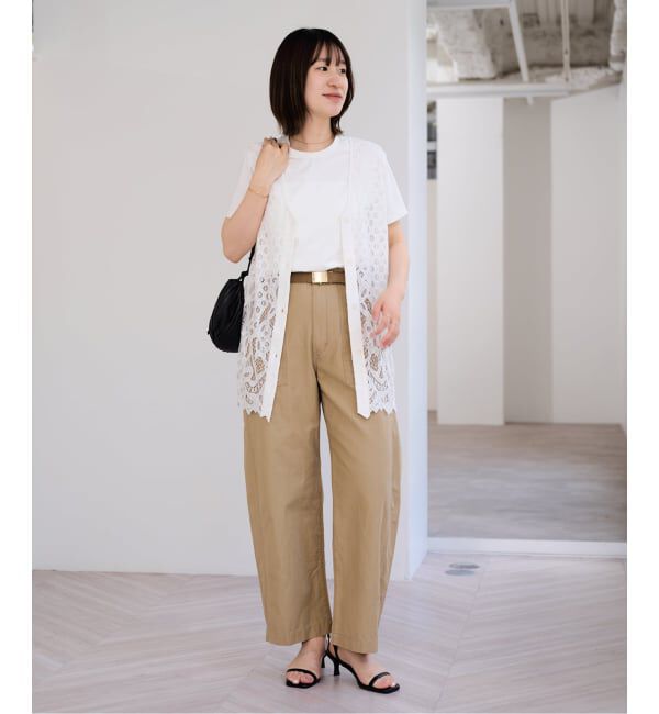 U by SPICK&SPAN「2WAYスカラレースリボンベスト」|ベスト・ジレ|