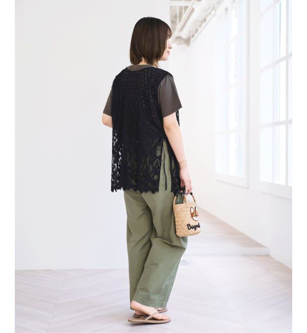 U by SPICK&SPAN「2WAYスカラレースリボンベスト」|ベスト・ジレ|