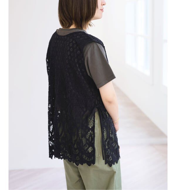 U by SPICK&SPAN「2WAYスカラレースリボンベスト」|ベスト・ジレ|