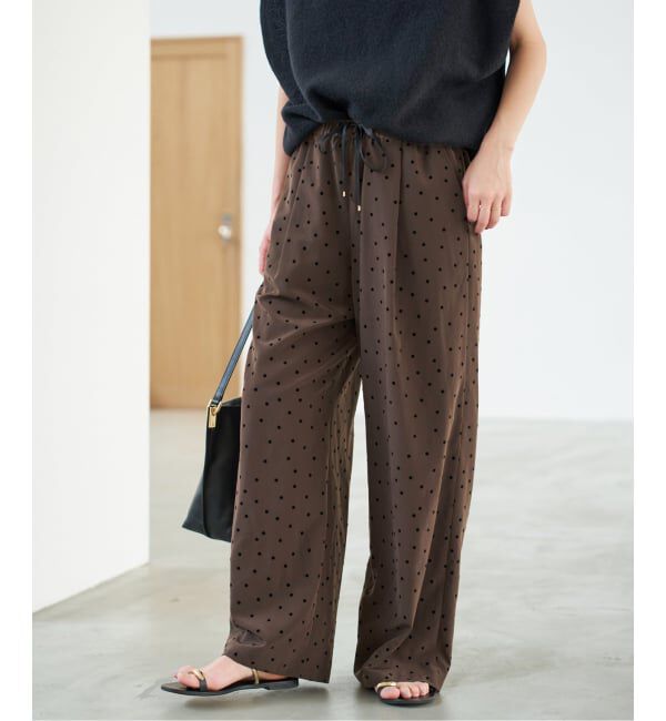 Spick and Span「《追加予約》フロッキードットイージーパンツ」|その他|