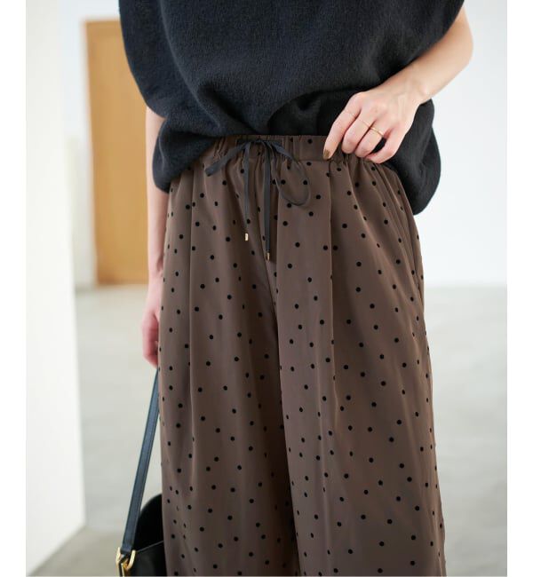 Spick and Span「《追加予約》フロッキードットイージーパンツ」|その他|