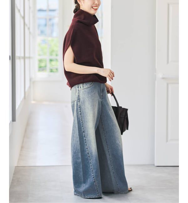 Spick and Span「《新色有り / 追加予約》オフタートルニットベスト」|ベスト・ジレ|