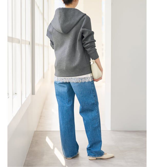 Spick and Span「《WEB限定カラー有り / 追加予約》ストレッチジップフードパーカー」|パーカー|