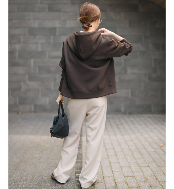 Spick and Span「《WEB限定カラー有り / 追加予約》ストレッチジップフードパーカー」|パーカー|