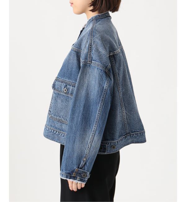 Spick and Span「《WEB限定 / 予約》5 1/2 2ND-LINE CROP ジャケット」|デニムジャケット|
